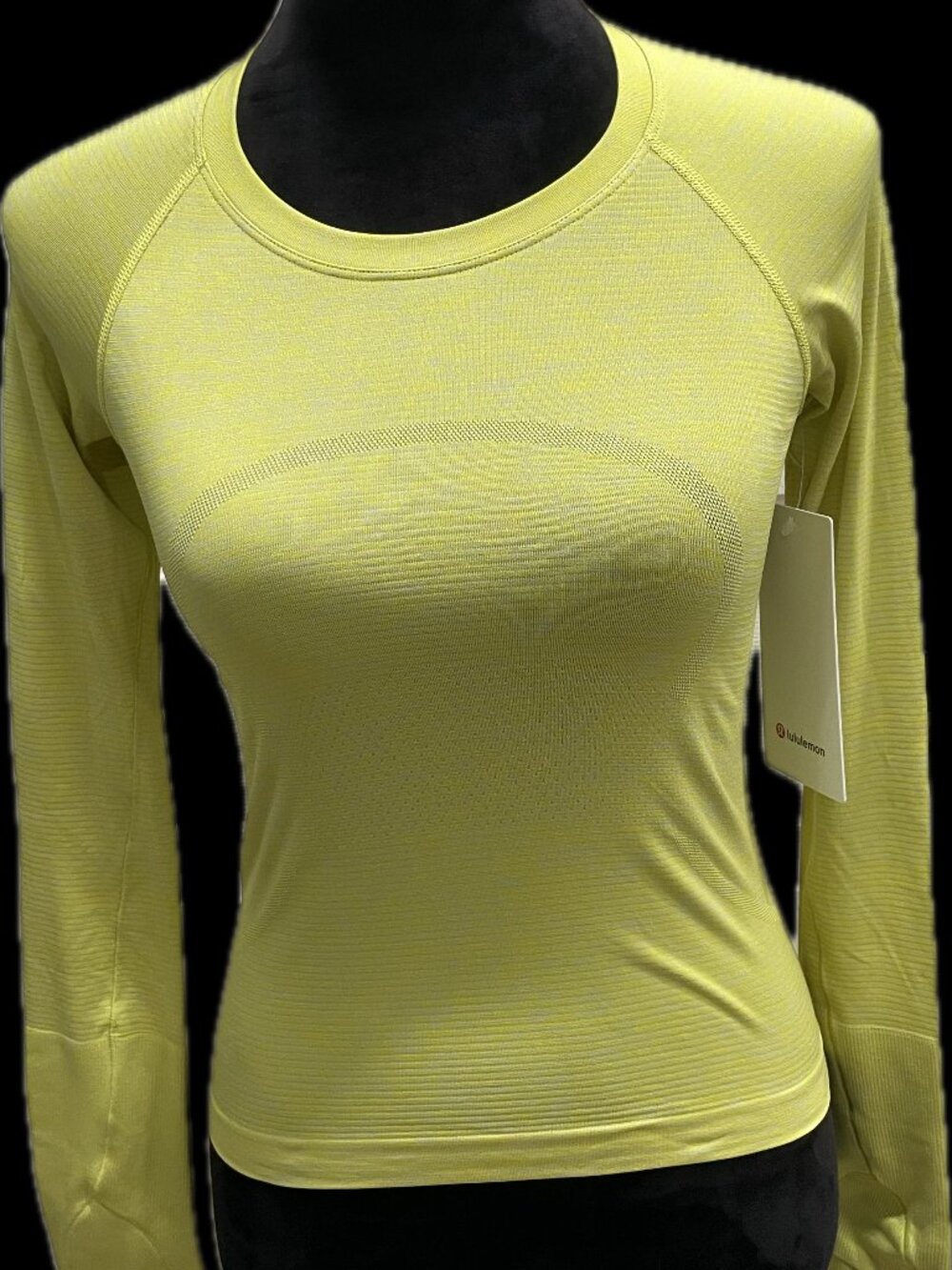NWT Lululemon Swiftly Tech Long Sleeve 2.0 Race size 2 Serene Blue/Daisy Glow